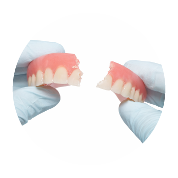 Prothèse cassée, réparation de prothése dentaire